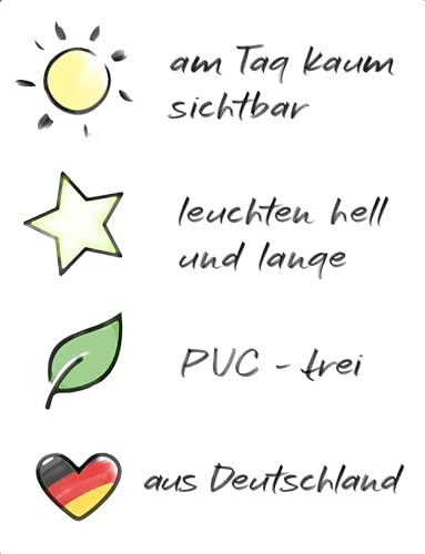 WANDfee Leuchtpunkte 100 selbstklebende EXTRASTARK leuchtende Sterne Leuchtsterne Sternenhimmel Aufkleber Kinderzimmer