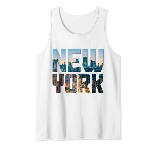 Nueva York City NYC Qeens Manhattan Brooklyn NY Skyline Camiseta sin Mangas
