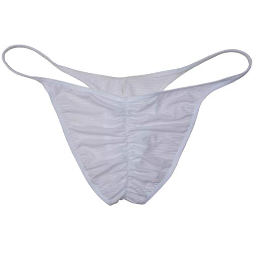 OROCOJUCO Men Pouch Thong String T-back Spandex Underwear Mini Bikini Jockstrap Tanga Pucker Bikini Briefs4