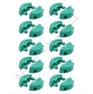 #US 10 Teal Cord Clamps for 3-Wire Twist Lock Plugs/Contors HBLTL2CCTL