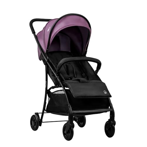 Asalvo MILÁN Silla de Paseo Ultraligera para bebé, Carrito de paseo, Respaldo Reclinable, Cochecito urbano, Arnés 5 Puntos, SPF50+, Capota con Ventana, Manejable, Máxima Seguridad, Hasta 15 kg, Morado