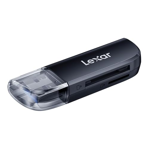 Image of Lexar Dual Slot USB-A Card Reader, USB 3.2 Gen 1 Up to 104MB /s,USB-A for SD /MicroSD /SDHC /SDXC Camera Card Reader Adapter,OTG Micro SD Card Adapter for PC /Laptop /Tablet