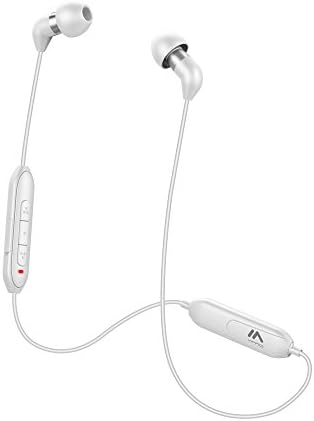 VFAD] Bluetooth Headphones,Bluetooth V4.2 Wireless Sports Earbuds Sweatproof Stereo Earphones in Ear with Mic Headset Noise Cancelling Headphones (White)