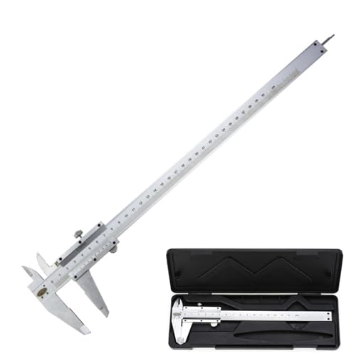 BOBOZHONG Calibrador Vernier,Regla Vernier Digital,Calibrador Vernier de Metal de Acero al Carbono de Alta Precisión para Medir de 0 a 150 mm,con Estuche de Almacenamiento
