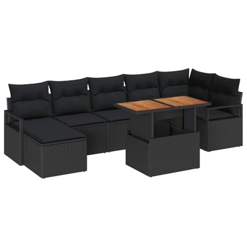 【Caratteristiche Eccezionali】Fatto in polyrattan di alta qualità e acciaio, questo Set di Divani da Giardino è ideale per l'esterno, offrendo una seduta robusta e durevole. Il design modulare permette tante disposizioni per adattarsi a qualsiasi spazio. Ogni pezzo ha soluzioni di stoccaggio intelligenti e cuscini rimovibili per una pulizia facile. Il design pensato rende ogni incontro memorabile.