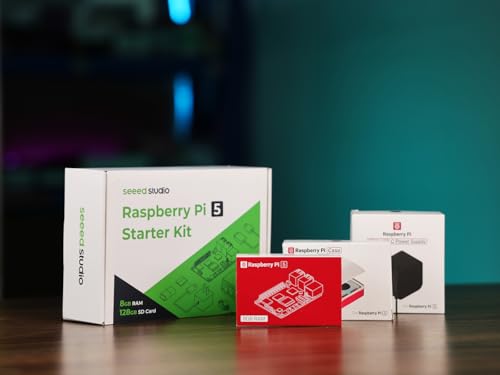 Image of Seeed Studio Raspberry Pi 5 Starter Kit - 8GB RAM,128GB Micro SD Card pre-Loaded with 64-bit Raspberry Pi OS