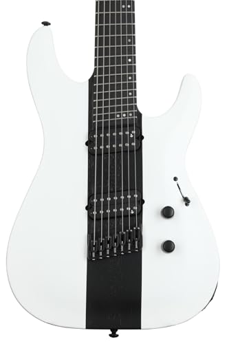 Schecter C-7 �R���g���X�g �}���`�X�P�[�� Rob Scallon 7���G���L�M�^�[ - �z���C�g/�u���b�N