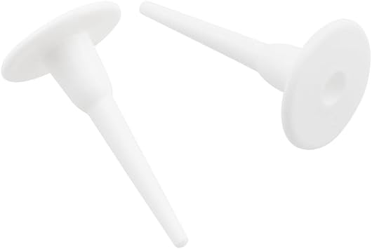 Esowemsn 200PCS Cake Decorating Tool Plastic Piping Needles Nail Cake Nails Dessert Topper Sticks White