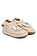Mikk-line Baby Krabbelschuhe – Weiche Lauflernschuhe aus Leder mit rutschfester Wildledersohle – Bedruckte Hausschuhe mit Tiermotiv & Leinenfutter für Jungen & Mädchen – Perfekt für 0-48 Monate
