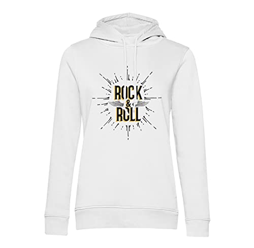 Sweat à capuche rock and roll avec motif guitare pour musicien