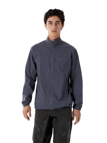 Arc'teryx Squamish Jacket Men's | Lightweight Windshell for Rock Climbers | Dark Stratus, X-Large