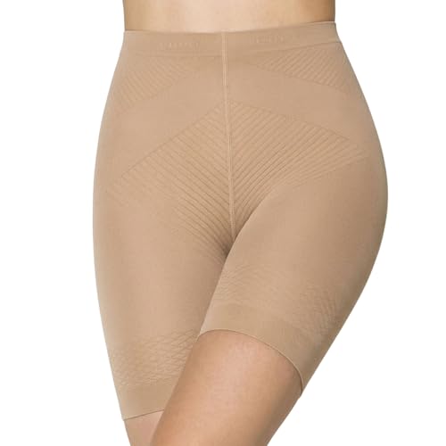 LUPO Cinta Short Modelador Levanta Bumbum Reduz Barriga Em Poliamida, Pó de Arroz, G