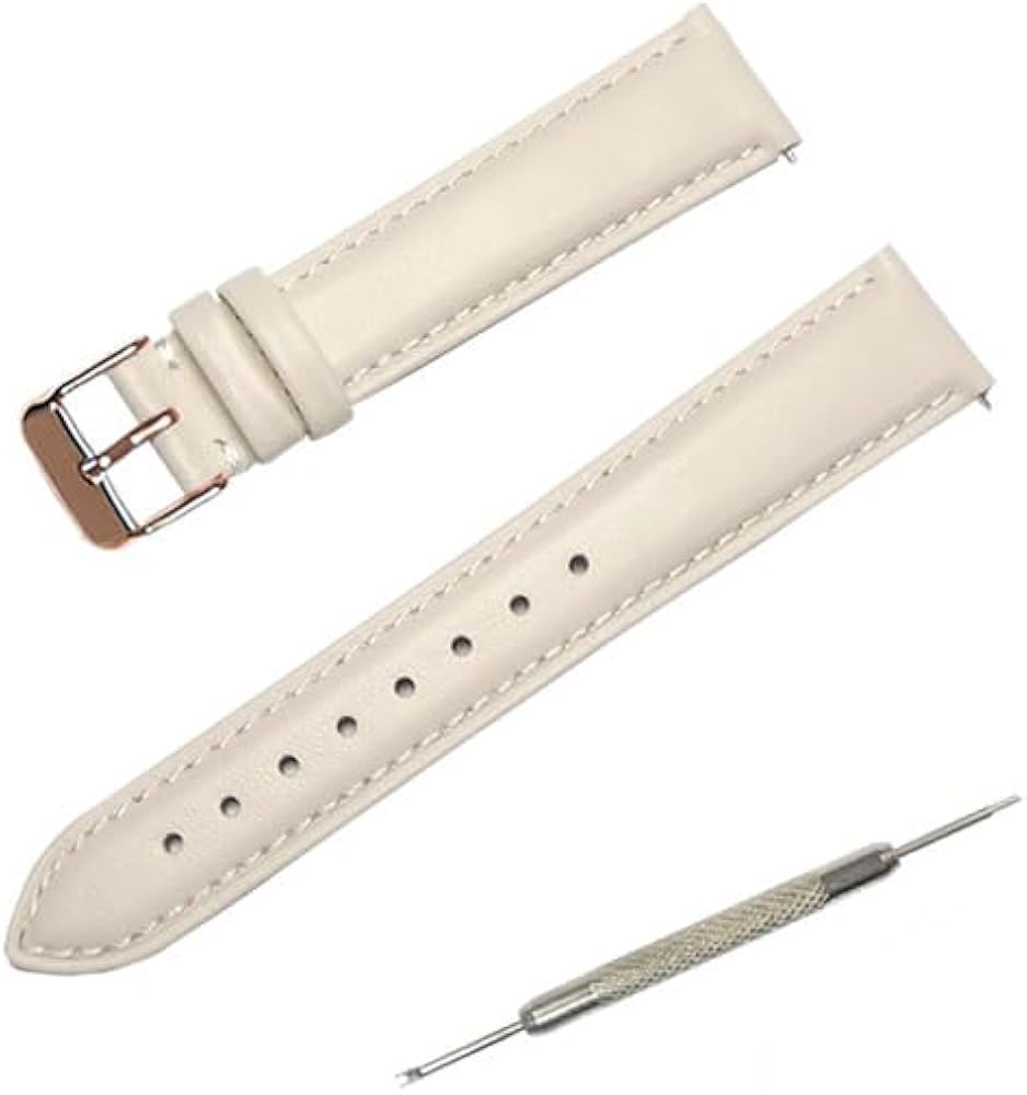 Amazon.co.jp: [Lifetec] 時計ベルト 本革 牛革 無地 バックルカラー