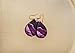 Magenta Plum Purple Earrings and Necklace Set for Women Dangle Teardrop Gift for Mom Grandma Handmade from The Painted Pug (Lg Plum Set)