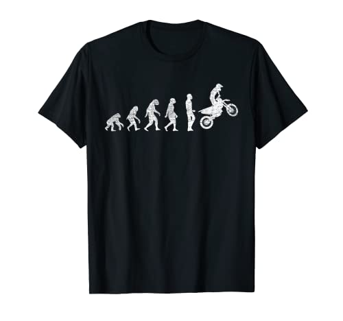Motociclista Regalo Motocross Evolution Dirt Bike Driver Maglietta
