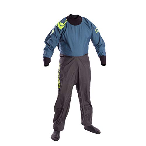 Typhoon Kids Youth Junior Rookie Drysuit Dry Suit Neoprene Seals Grey/Teal. Breathable