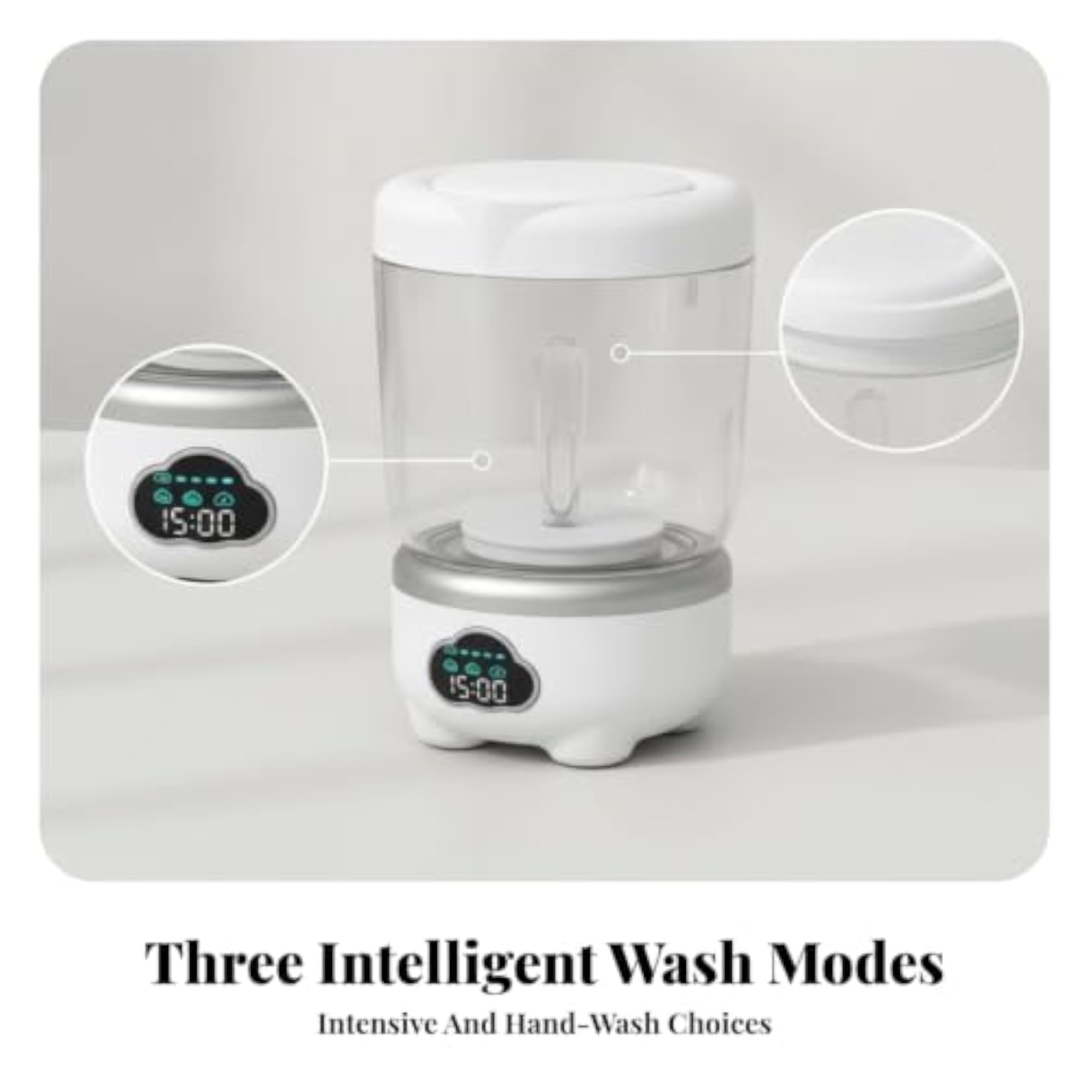 Portable Mini Laundry Washing Cup with Digital Display