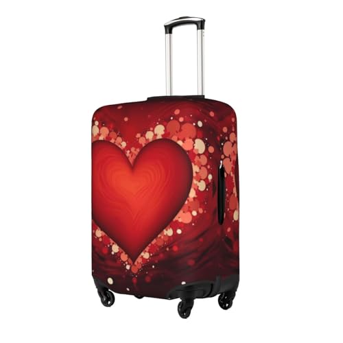 Happy Valentine'S Day Printed Luggage Cover Elastic, Washable, Universal Fit 18-32 Inch Travel Suitcase Cover Easy To Identify2