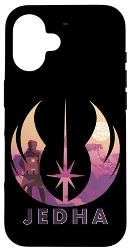 Coque iPhone 16 Star Wars Jedha antichoc renforcée pour les fans de Jedi