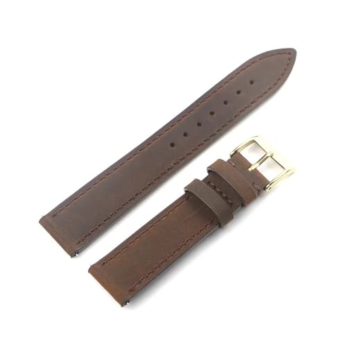 Correa de reloj 18mm de piel Crazy Horse para solucionar el desgaste de bandas tradicionales