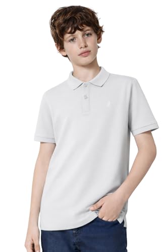 Image of Alan Jones Clothing Boy's Cotton Regular Fit Polo T-Shirt