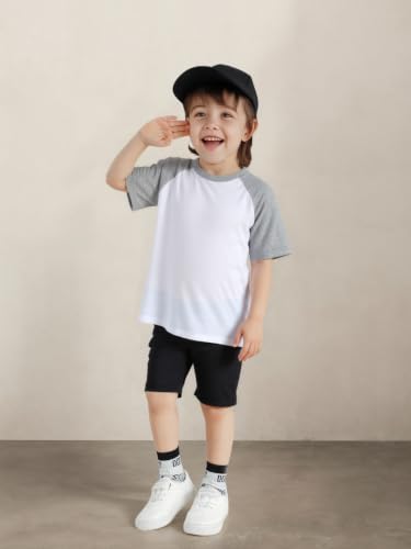 Image of Family Feeling Boys Short Sleeve Crewneck Kids T-Shirts Top Girls Tee