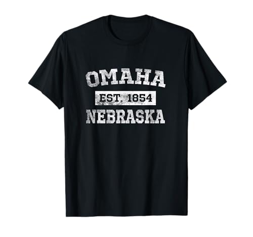 Omaha Nebraska T Shirt Est. 1854 Distressed T-Shirt