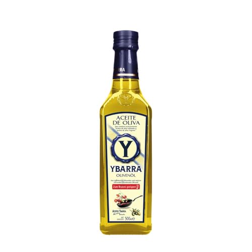 YBARRA Olivenöl zum Braten geeignet, 500 ml, aus raffinierten & nativen Ölen, hitzebeständig, aus Spanien, mild im Geschmack, ideal für warme Speisen und tägliches Kochen YBARRA Olivenöl zum Braten geeignet, 500 ml, aus raffinierten & nativen Ölen, hitzebeständig, aus Spanien, mild im Geschmack, ideal für warme Speisen und tägliches Kochen