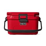 YETI Roadie 8 Hard Cooler, Portable Insulated Ice Chest, Rescue Red