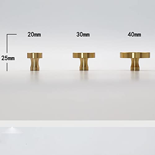 Knober 6 pomelli per mobili da 20 mm, verde scuro