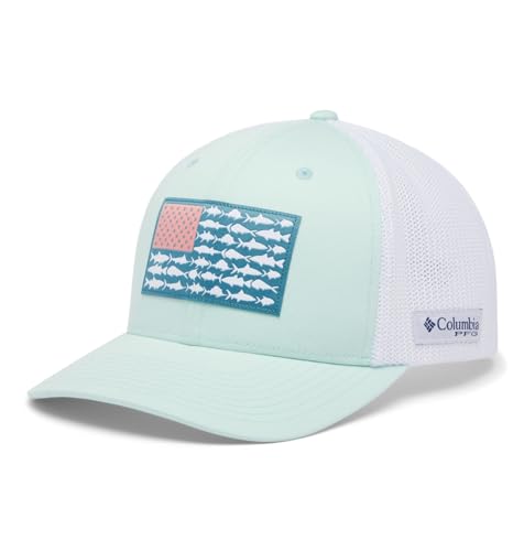 Image of Columbia Unisex PFG Fish Flag Mesh Ball Cap