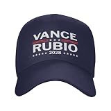 Vance Rubio 2028 Hat Vance Marco Rubio President 2028 Adjustable Dad Baseball Cap for Men Women d0z475 Navy Blue
