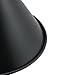 MY MIRONEY 4PCS Industrial Metal Bulb Guard Black Iron Cone Hanging Ceiling Light Holder Hardware for Pendant Light Table Lamp Wall lamp, 4.09