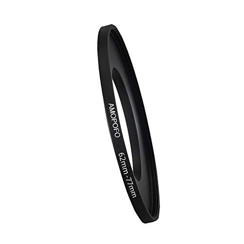 Image of 62mm to 77mm Step-Up Ring Filter Adapter for 77mm UV, ND, CPL Filter, Metal Step-Up Ring
