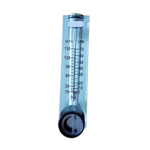 Débitmètre à panneau acrylique LZM-6T pour air et gaz 7-70 LPM