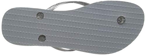 Chinelo, Havaianas, Slim Animals, Feminino, Cinza Gelo/Prata, 39/30