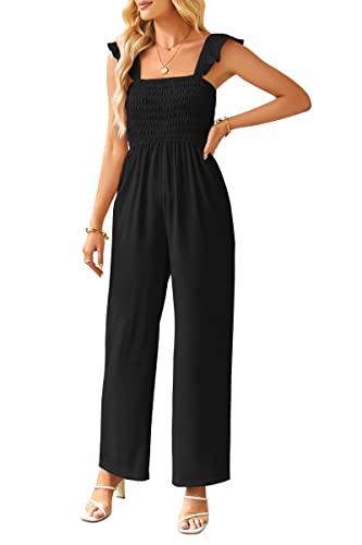 Onfettic Jumpsuit Damen Elegant Ärmellos Playsuit Sommer Casual Lose...