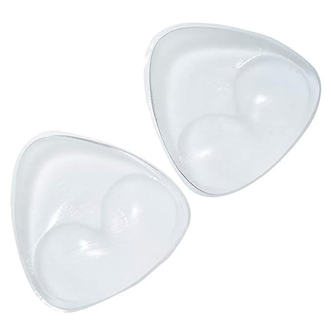 styido Reusable Self-Adhesive Silicone Push-Up Bra Pads – Bra Pad Breast Enhancers Triangle Silicone Bra Insert Waterproof Bra Enhancement for Swimsuit Bikini Sport Bra-picture-0