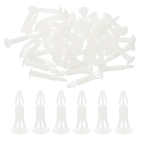 PATIKIL PCBサポートスペーサー 50個入り 19mm/0.75" サポート高さ PCBスタンドオフ 絶縁ボードスタンドカラム ラウンドヘッドプラスチックサポート PCB PCボード用 ホワイト