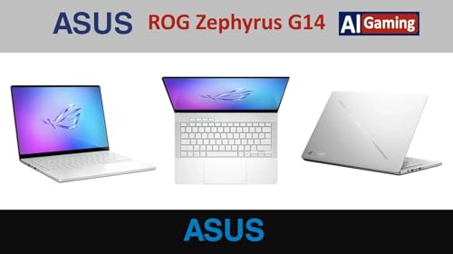 Image of ASUS ROG Zephyrus G14 AI Gaming Laptop 14.0 inch ROG Nebula OLED 2.8K 500nits Display (AMD Ryzen 9 270, GeForce RTX 5060 8GB, 16GB LPDDR5X, 2TB SSD, RGB KYB, WiFi 7, Win 11 Home) w /DKZ USB Port Expander