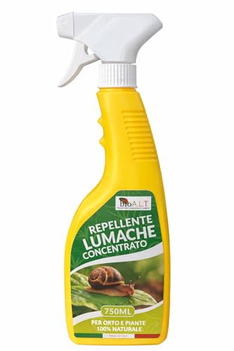 bio a.l.t. repellente lumache spray 750 ml – disabituante naturale per lumache e limacce – spray concentrato per orto, piante e giardino – a base di oli ed essenze naturali – made in italy