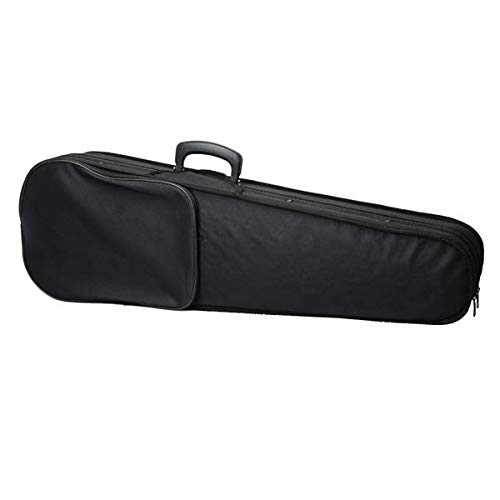 Durable Cloth Fluff Triangle Shape Case With Beige Lining For 4/4 Violin Black #TOP2
