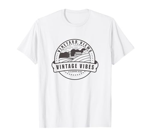 Vineyard Views Vintage Vibes Winery Farm Vines T-Shirt