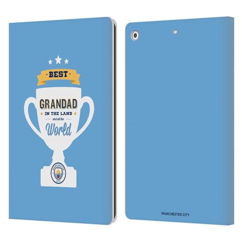 Housse Man City FC Meilleur Grand-père pour iPad 10.2 en cuir