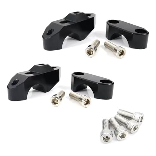 Réhausseur guidon 28mm pour Kawasaki Z900R Z1000 rehausse noir