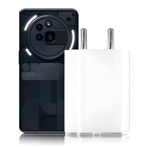 Image of Original 45W C-Type PPS Rapid Charger Adapter Compatible with Nothing Phone 3 | 3a Lite | 3a Pro | 2a | 2a Plus |2| CMF 2 Pro | Buds /Ear Stick, 45 W USB C Charging Adaptor, 45watt PPS Charge, White