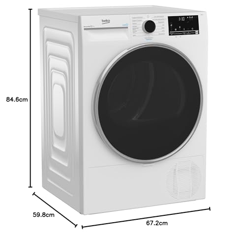 Beko Wäschetrockner 8kg, Stiftung Warentest GUT (2,5)*, allergikergeeignet, Hygiene Trocknen, SteamCure Dampffunktion, 15 Programme, Express, B3T42249S, Weiß – Bild 3