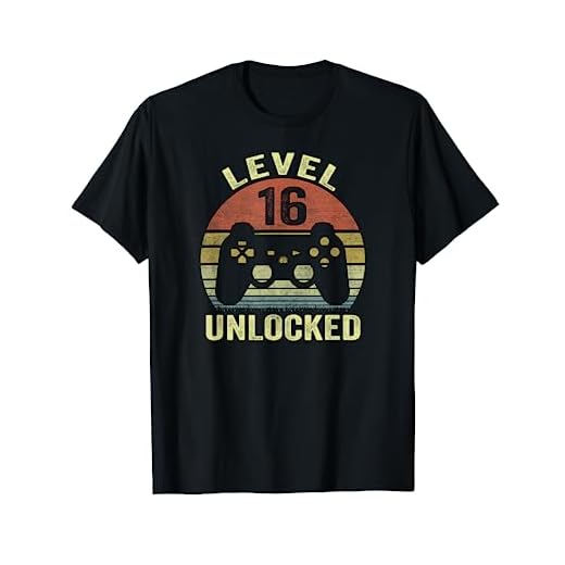 Regalos Para Hombres 16 Años Cumpleaños Level 16 Unlocked Camiseta