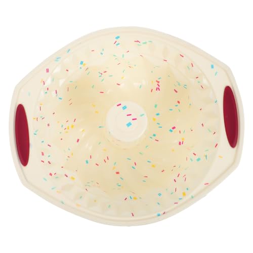 MUCKLILY Stampo Silicone Savarin per Dolci Resistente e Facile da Pulire per Torte Pane e Dessert Fatti in Casa