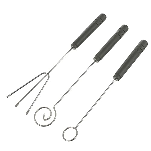 3pcs Cross Scoops Decor Cheeseits Kit The Tools Mini Cheesecake Molds Chocolate Fork Spoons Tainless Steel Chocolate Dipping Forks Fondue Forks Chocolate Dipping Tools Plastic Grey CONGARTENO